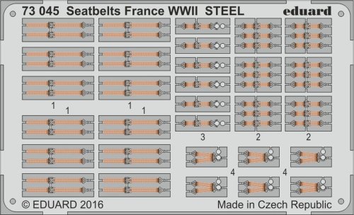 Przejdź do produktu EDUARD 73045 - 1:72 Seatbelts France WWII - Steel