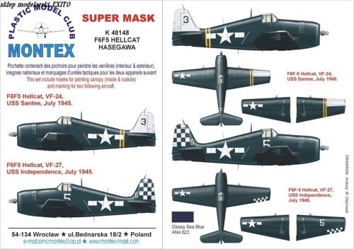 Przejdź do produktu MONTEX K48148 - 1:48 F6F-5 Hellcat