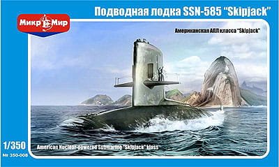 Przejdź do produktu MIKROMIR 350008 - 1:350 American nuclear Submarine Skipjack class