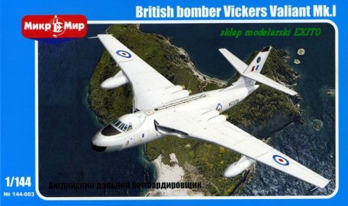 Przejdź do produktu MIKROMIR 144003 - 1:144 British Bomber Vickers Valiant Mk.I