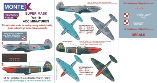 Przejdź do produktu MONTEX K48228 - 1:48 Yak-1b (Jak-1b)