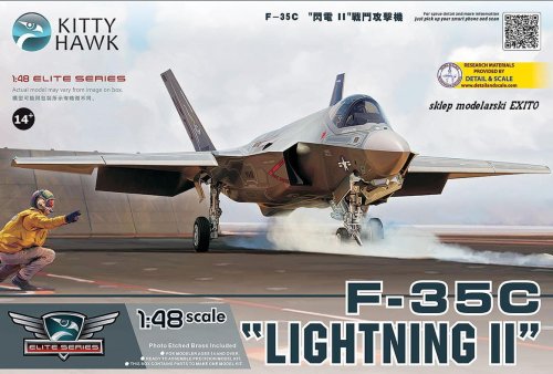Przejdź do produktu KITTY HAWK 80132 - 1:48 F-35C Lightning II
