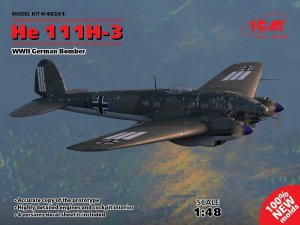 ICM 48261 - 1:48 Heinkel He 111H-3 WWII German Bomber