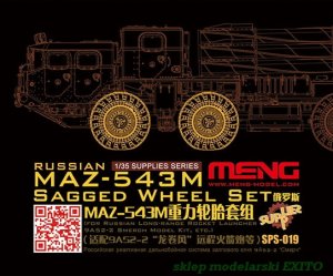 MENG MODEL SPS019 - 1:35 Russian MAZ-543M Sagged Wheel Set