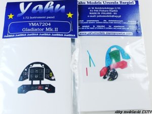 YAHU YMA7204 - 1:72  Gloster Gladiator Mk.II tablica przyrządów