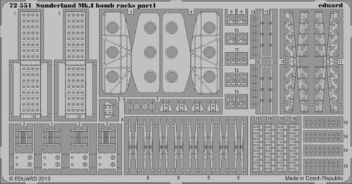 Przejdź do produktu EDUARD 72551 - 1:72 Sunderland Mk.I bomb racks