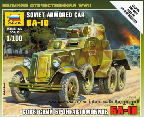 Przejdź do produktu ZVEZDA 6149 - 1:100 Soviet Armored Car BA-10