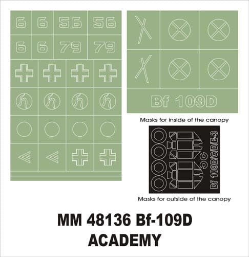 Przejdź do produktu MONTEX MM48136 - 1:48 Messerchmitt Bf-109 D