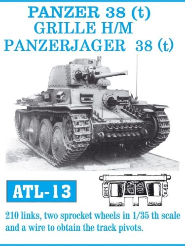 Przejdź do produktu Friulmodel ATL-013 - 1:35 Metalowe gąsienice Panzer 38 (t) / Grille-Marder III / Grille H/M Panzerjager 38(t)