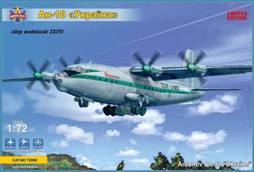 Przejdź do produktu MODELSVIT 72008 - 1:72 Antonov An-10 Ukraina