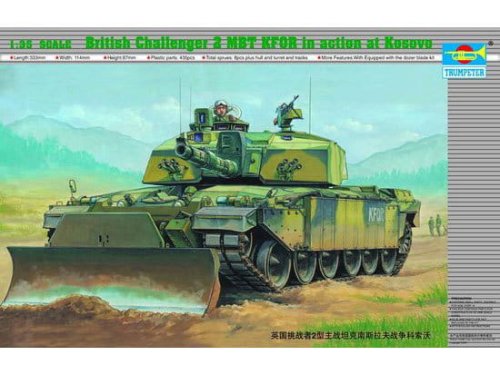 Przejdź do produktu TRUMPETER 00345 - 1:35 British Challenger 2 MBT KFOR in action at Kosovo