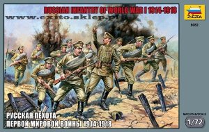 ZVEZDA 8082 - 1:72 Russian Infantry of World War I 1914-1918