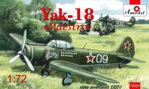 Przejdź do produktu AMODEL 72321 - 1:72 Yakovlev Yak-18 Maestro