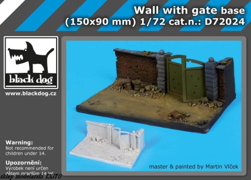 Przejdź do produktu BLACK DOG D72024 - 1:72 Wall with gate base (150 x 90 mm)
