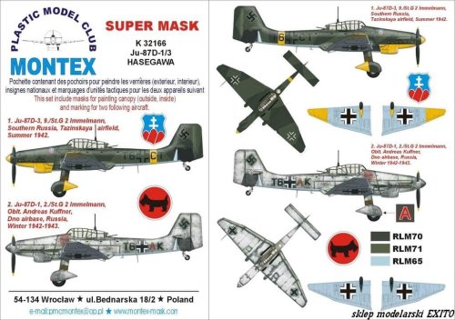 Przejdź do produktu MONTEX K32166 - 1:32 Ju-87 D-1/3