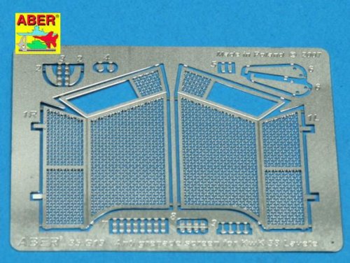 Przejdź do produktu ABER G19  - 1:35 Anti grenade screen for KwK 38 Lavete for Sdkfz.234/1; 140/1; 251/23; 250/9 Neu Turret