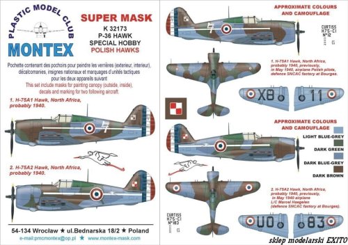 Przejdź do produktu MONTEX K32173 - 1:32 P-36 Hawk Polish