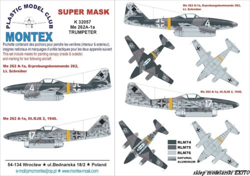 Przejdź do produktu MONTEX K32057 - 1:32 Me-262 A-1a