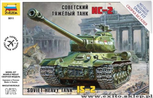 Przejdź do produktu ZVEZDA 5011 - 1:72 Soviet Heavy Tank IS-2