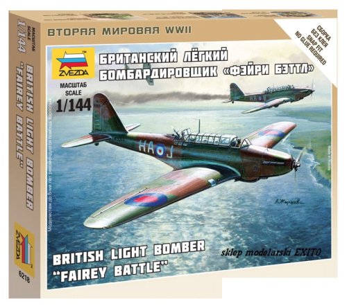 Przejdź do produktu ZVEZDA 6218 - 1:144 Fairey Battle - British Light Bomber