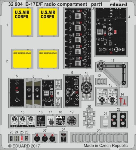 Przejdź do produktu EDUARD 32904 - 1:32 B-17E/F radio compartment