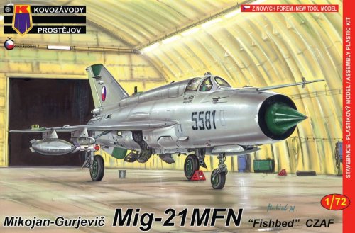 Przejdź do produktu KOVOZAVODY 0087 - 1:72 MiG-21MFN Fishbed CzAF