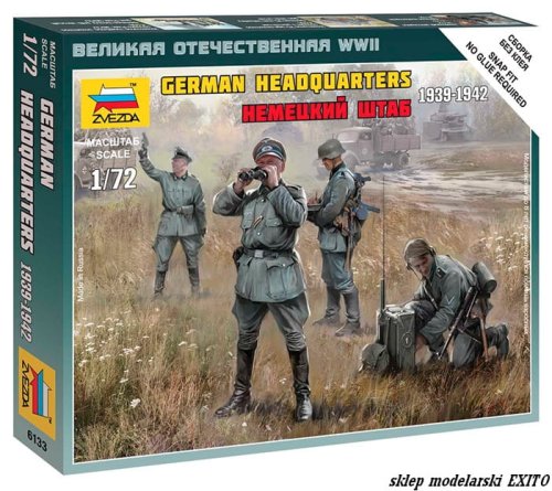 Przejdź do produktu ZVEZDA 6133 - 1:72 German Headquarters 1939-1942