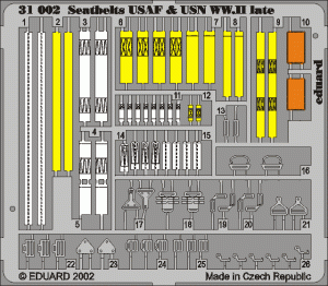 EDUARD 32506 - 1:32 Seatbelts USAF & USN WWII late