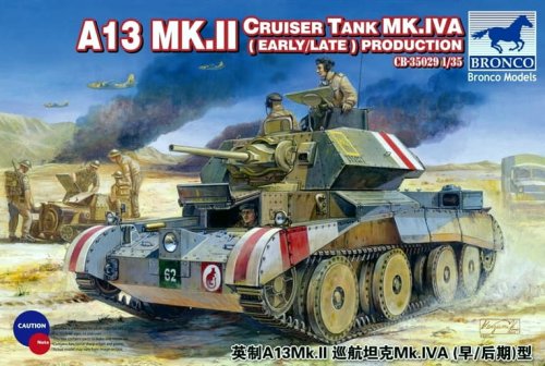 Przejdź do produktu BRONCO CB 35029 - 1:35 A13 Mk.II Cruiser Tank Mk.IVA (Early/Late Production)