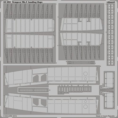 Przejdź do produktu EDUARD 32392 - 1:32 Tempest Mk.V landing flaps