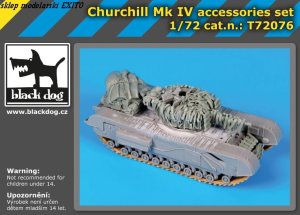 BLACK DOG T72076 - 1:72 Churchill Mk.IV accessories set