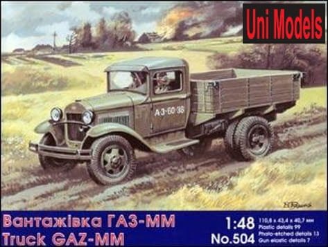 Przejdź do produktu UNIMODELS 504 - 1:48 Truck Gaz MM