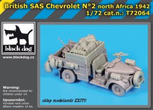 BLACK DOG T72064 - 1:72 British SAS Chevrolet N°2 North Africa 1942