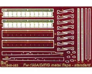 PART S48083 - 1:48 Fw-190 A/D/F/G metal flaps