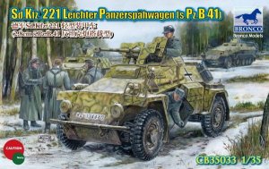 BRONCO CB 35033 - 1:35 Sd.Kfz.221 Armored Car w/PzB41