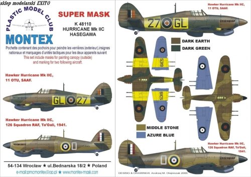 Przejdź do produktu MONTEX K48110 - 1:48 Hurricane Mk.II C
