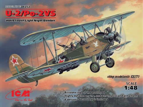 Przejdź do produktu ICM 48252 - 1:48 U-2 / Po-2VS WWII Soviet Night Light Bomber