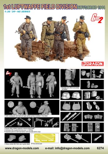 Przejdź do produktu DRAGON 6274 - 1:35 1st Luftwaffe Field Division Novgorod 1944