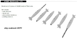 EDUARD 672087 - 1:72 Mk.82 bombs