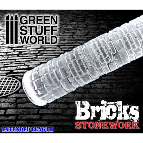 Przejdź do produktu GREEN STUFF 1162 - Wałek do odciskania faktury kostki chodnikowej / bruku