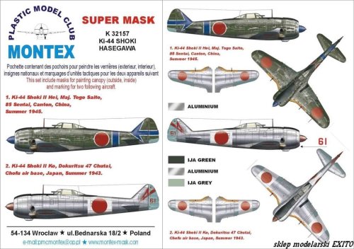 Przejdź do produktu MONTEX K32157 - 1:32 Ki-44 Shoki