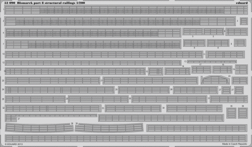 Przejdź do produktu EDUARD 53090 - 1:200 Bismarck part 8 - structural railings
