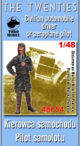 TORO MODEL 48F54 - 1:48 Kierowca samochodu / Pilot samolotu - Lata dwudzieste