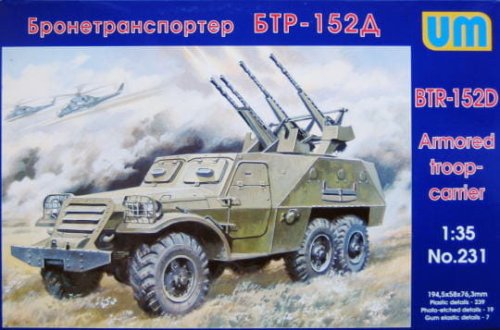 Przejdź do produktu UNIMODELS 231 - 1:35 BTR-152D Soviet armored car