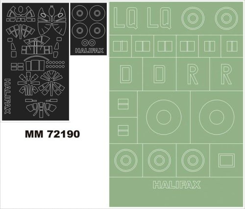 Przejdź do produktu MONTEX MM72190 - 1:72 H.P. Halifax Mk II