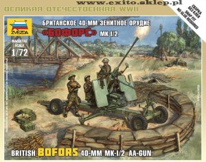 ZVEZDA 6170 - 1:72 British Bofors 40 mm Mk-1/2 AA-Gun