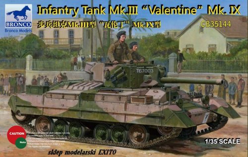 Przejdź do produktu BRONCO CB 35144 - 1:35 Infantry Tank Mk.III Valentine Mk.IX