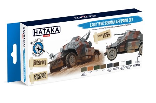 Przejdź do produktu HATAKA BS88 - Zestaw farb Early WW2 German AFV