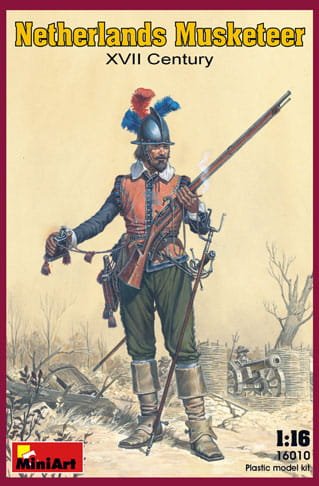 Przejdź do produktu MINIART 16010 - 1:16 Netherlands Musketeer. XVII Century