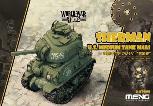 Przejdź do produktu MENG MODEL WWT002 - U.S. Medium Tank M4A1 Sherman